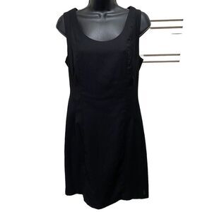 Forever 21 Black Midi Zip Back Sleeveless Lined Dress Size‎ Medium